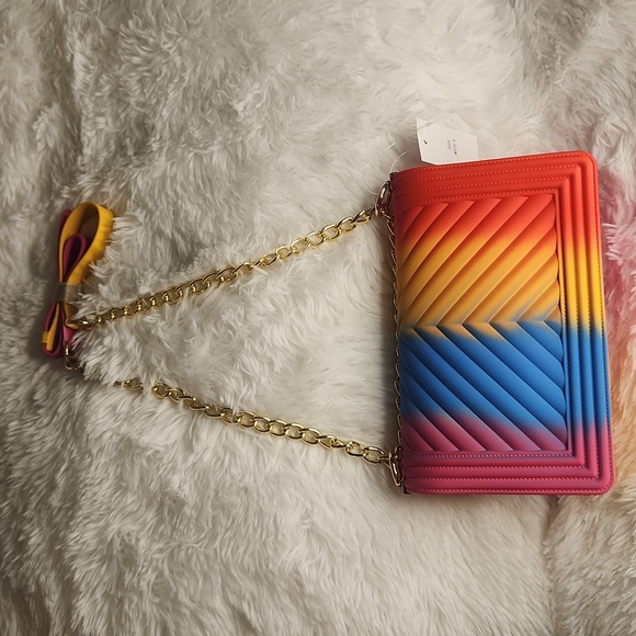 Multi Color Rectangular Shoulder Bag - Picture 4 of 15